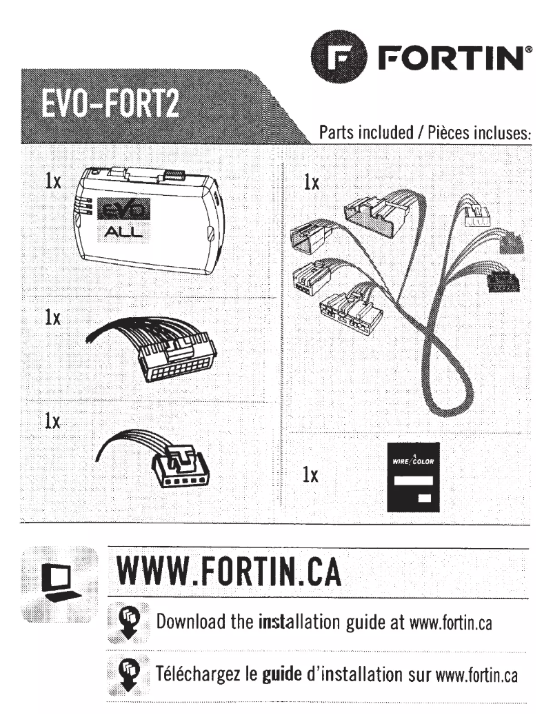 Page 1 of the manual User Manual Fortin EVO-FORT2