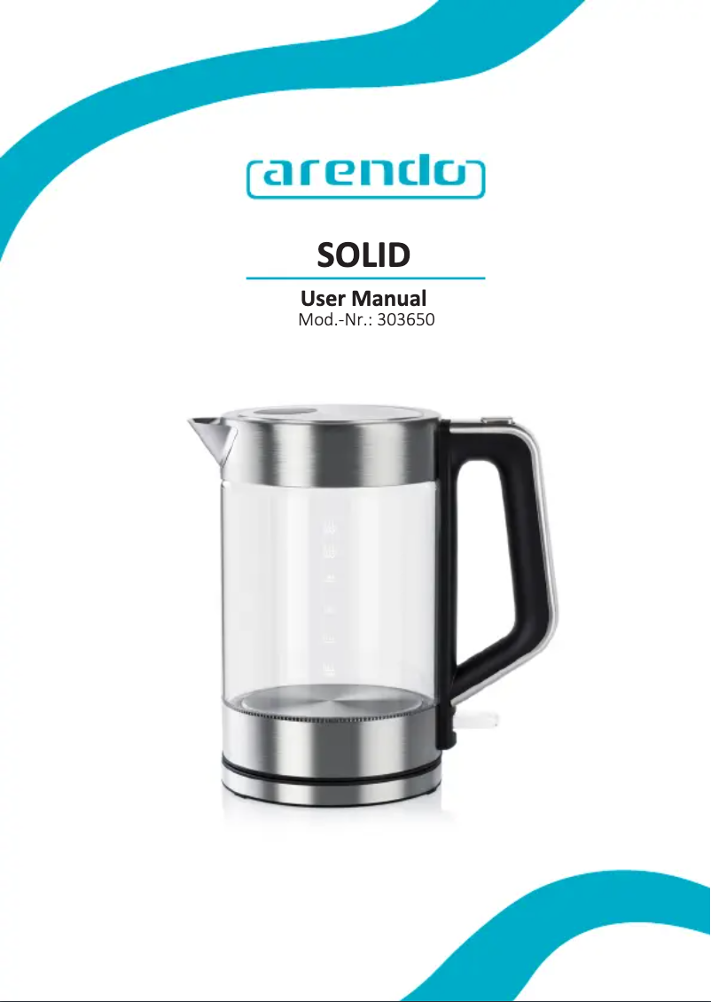 Page 1 of the manual User Manual Arendo Solid 303650