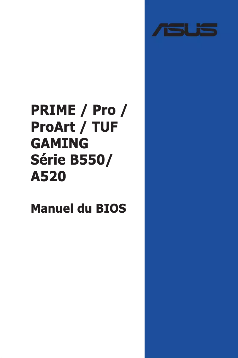 First page image of the manual for PRIME B550M-A