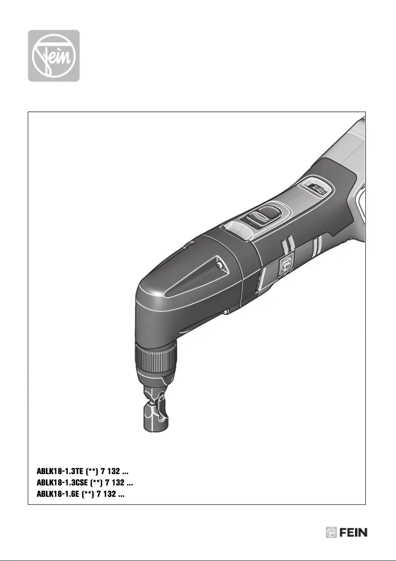 First page image of the manual for ABLK 18 1.6 E Select