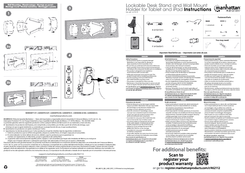 First page image of the manual for 462112