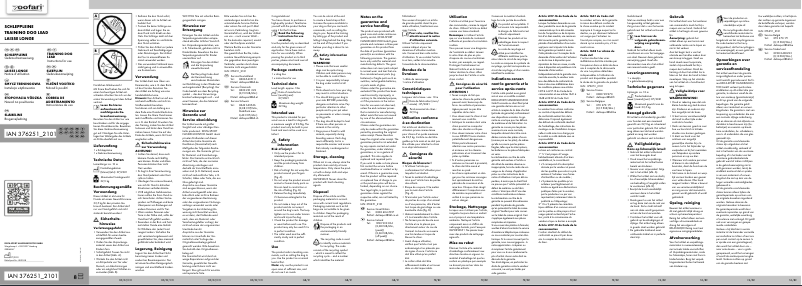 First page image of the manual for IAN 376251