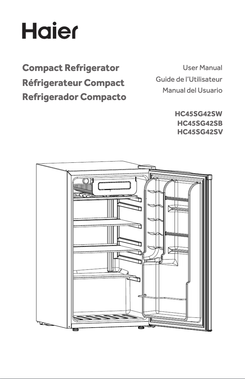 Page 1 of the manual User Manual Haier HC45SG42SW