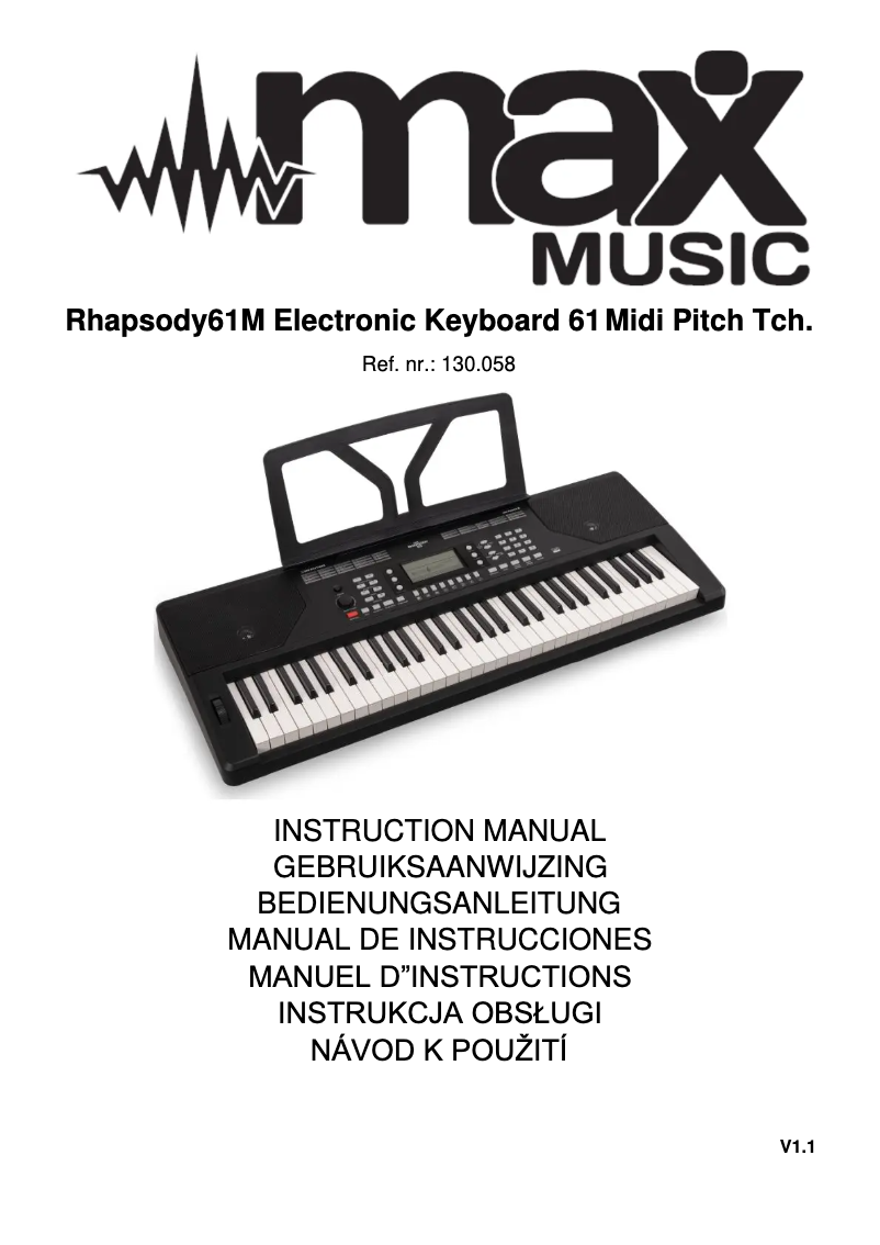 Image de la première page du manuel de l'appareil Rhapsody61P