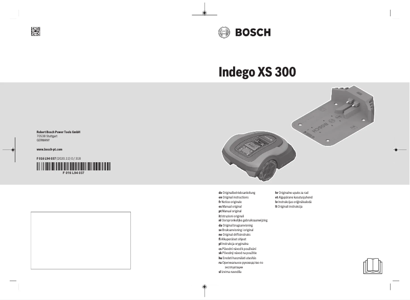 First page image of the manual for Indego XS 300