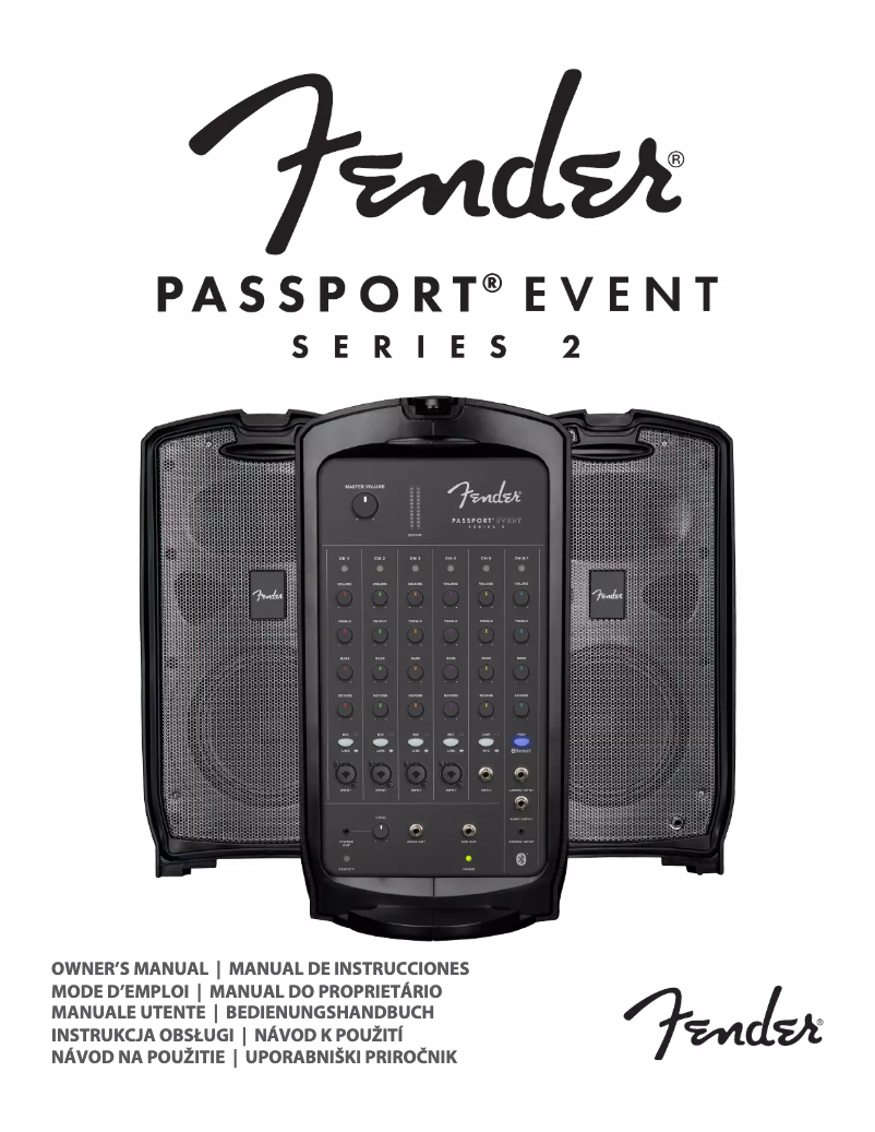 Page 1 of the manual User Manual Fender Passport Event Series 2