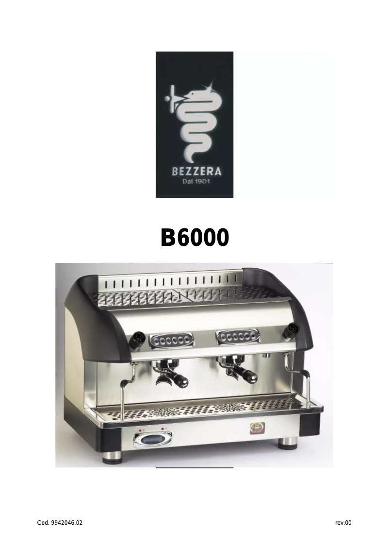 First page image of the manual for B6000