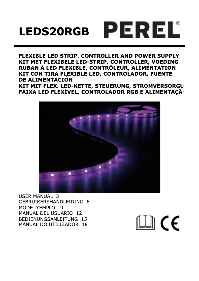 First page image of the manual for LEDS20RGB