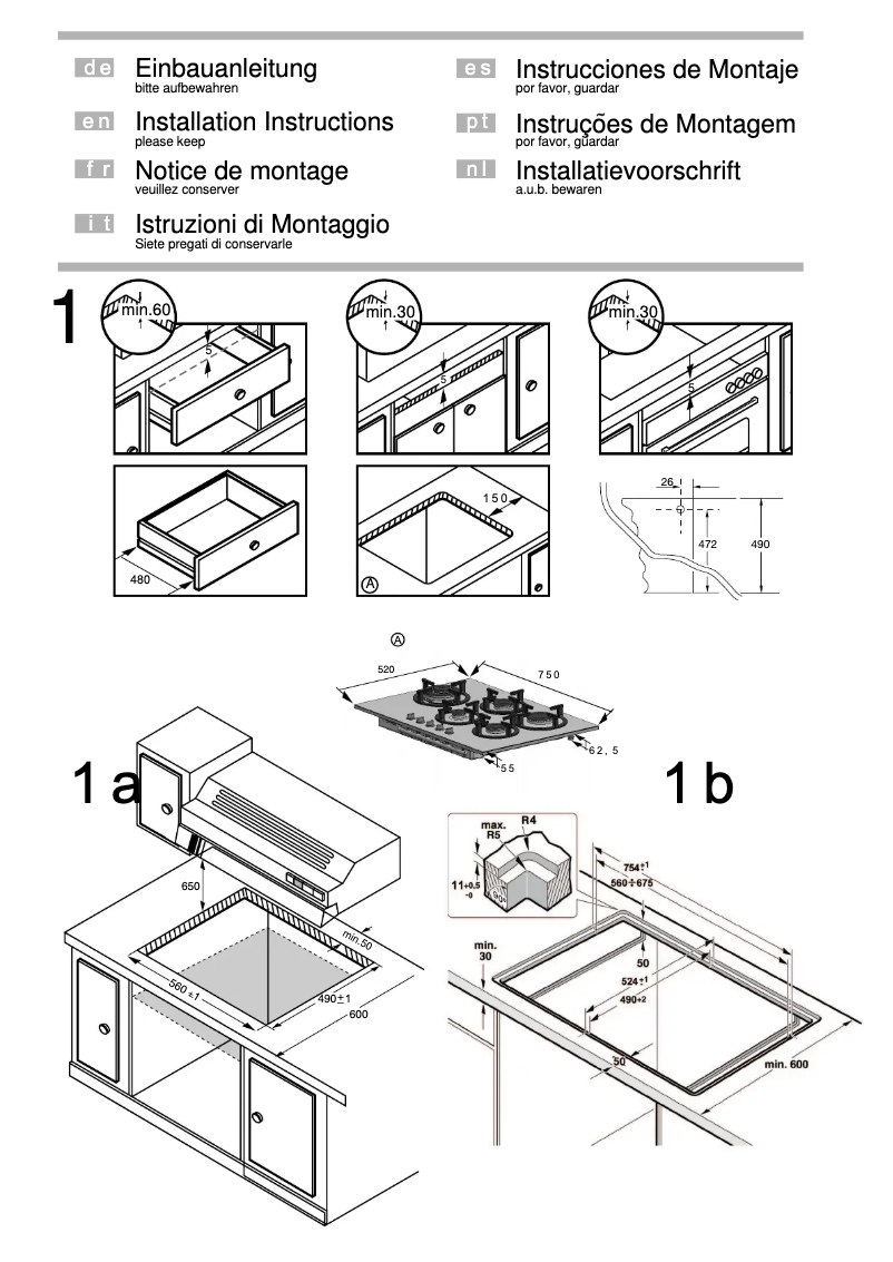 First page image of the manual for EC775SB20N