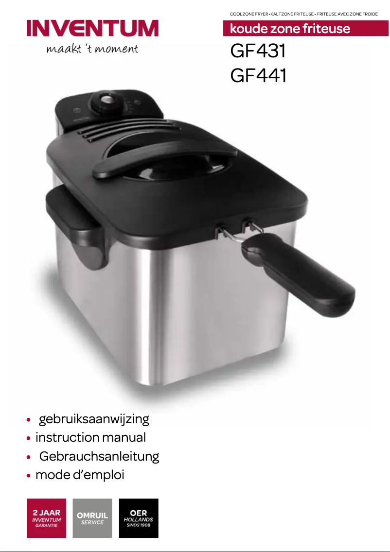 First page image of the manual for GF441