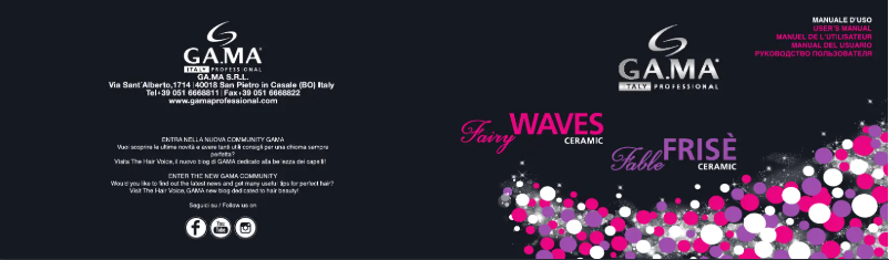 First page image of the manual for Fable Frisè