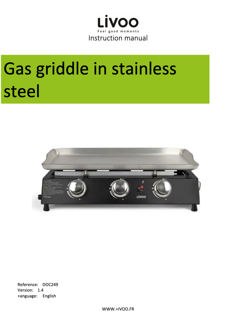 First page image of the manual for DOC249