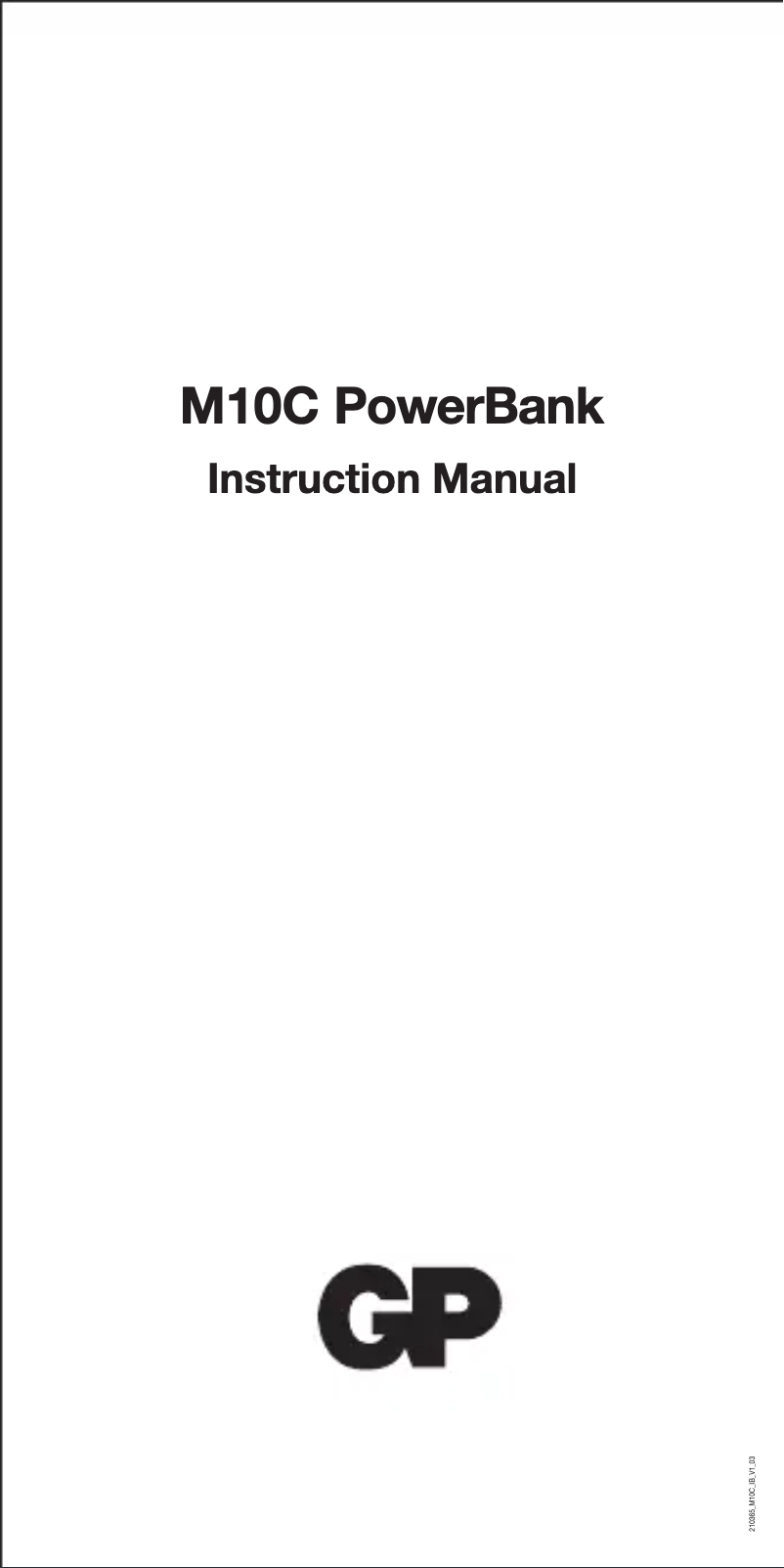 First page image of the manual for M10C