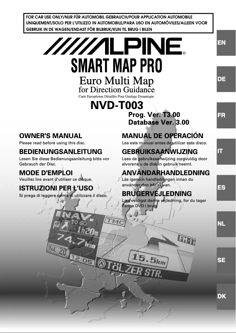 First page image of the manual for NVD-T003