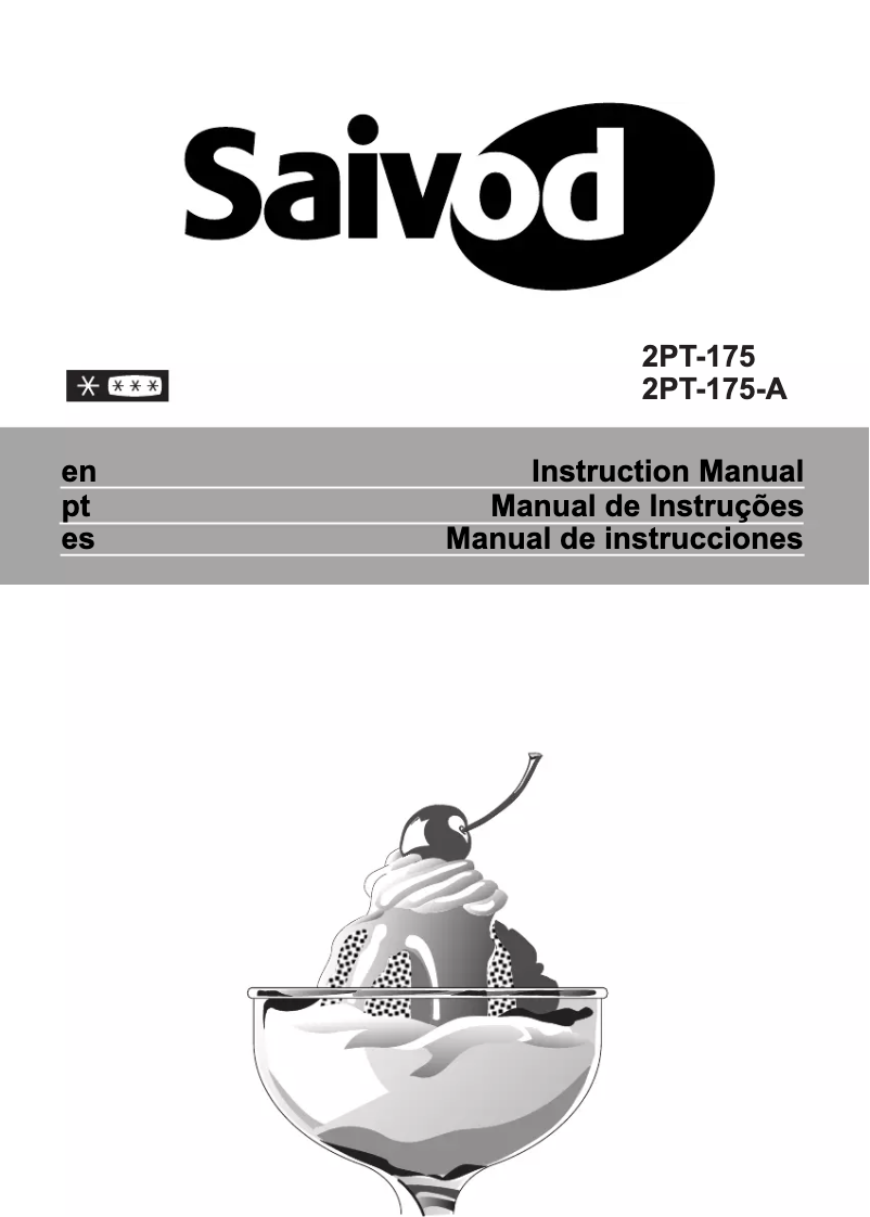 First page image of the manual for 2PT 175-A