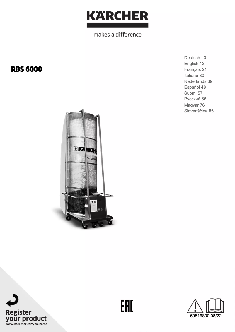 First page image of the manual for RBS 6000