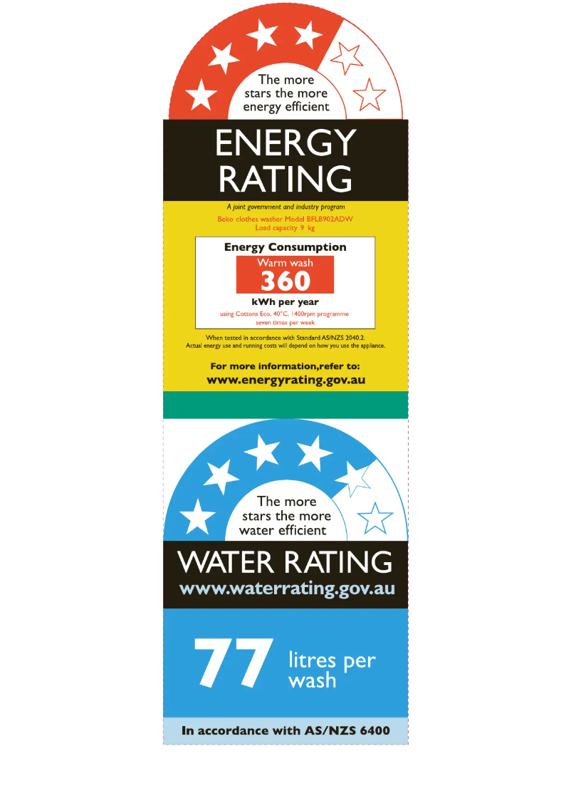 First page image of the manual for BFLB902ADW