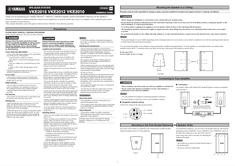 First page image of the manual for VKE2010