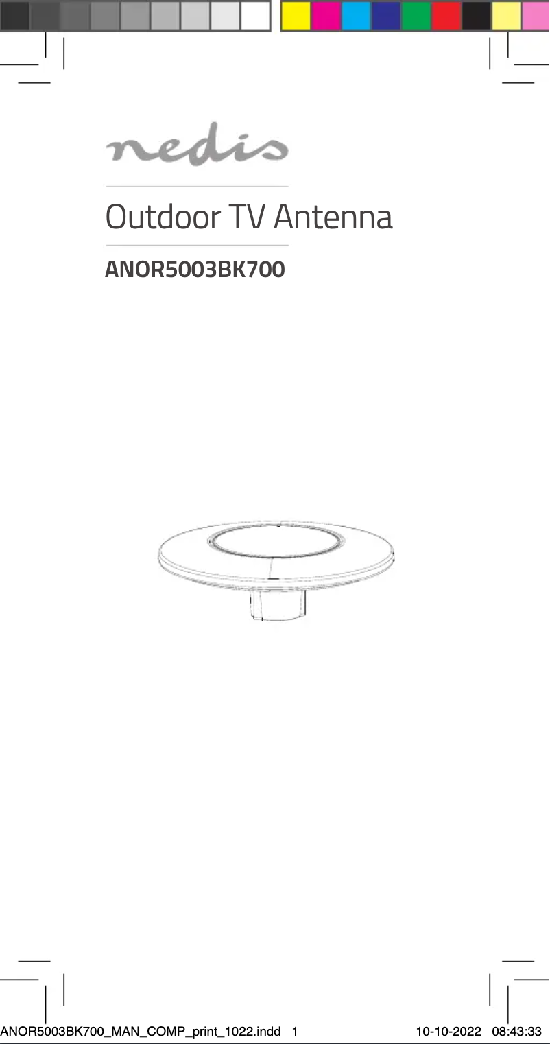 First page image of the manual for ANOR5003BK700