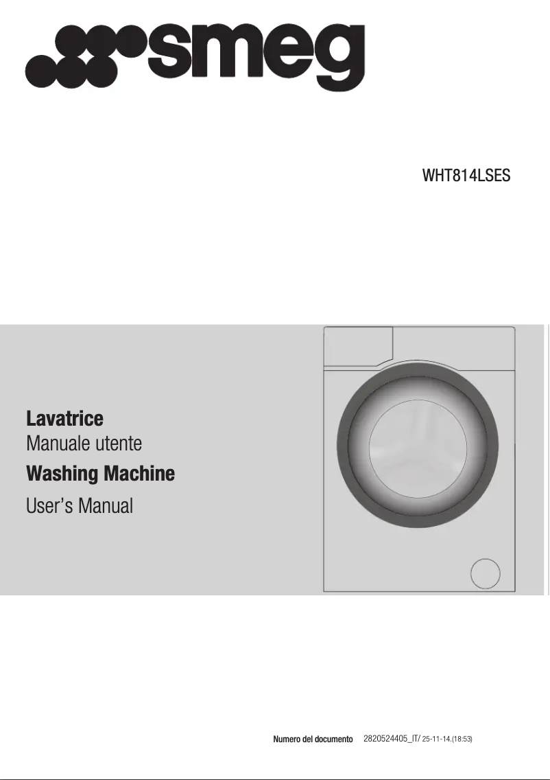 Page 1 of the manual User Manual Smeg WHT814LSES