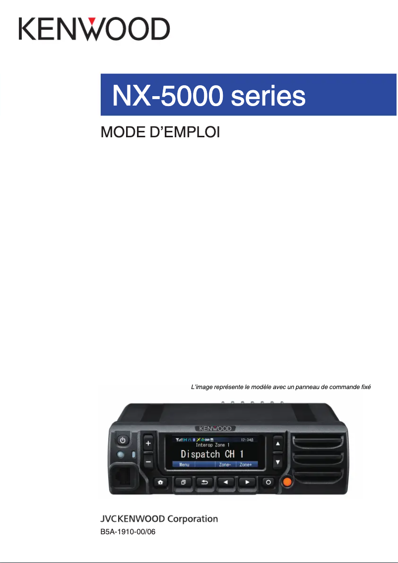 First page image of the manual for NX-5900