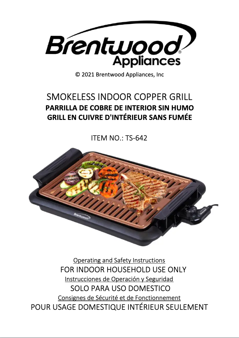 Image de la première page du manuel de l'appareil TS-642