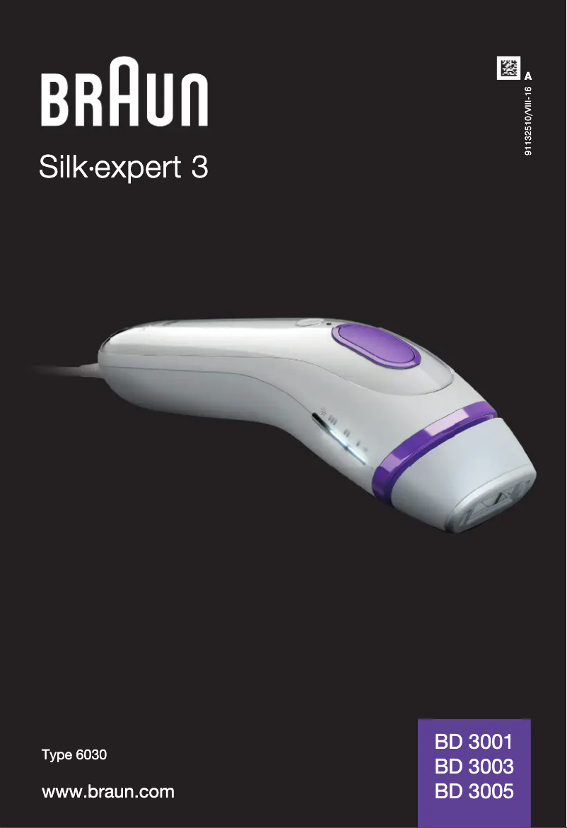 First page image of the manual for Silk-expert BD3003