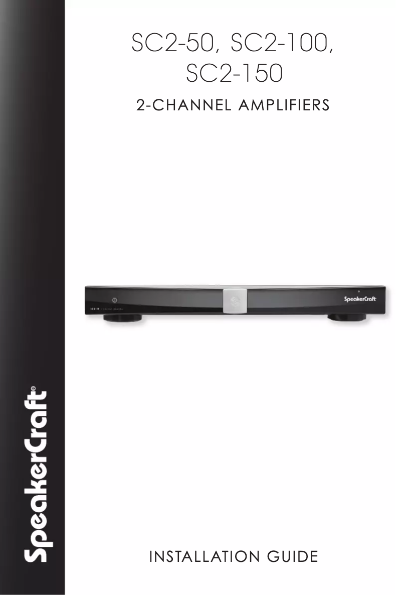 First page image of the manual for SC2-150