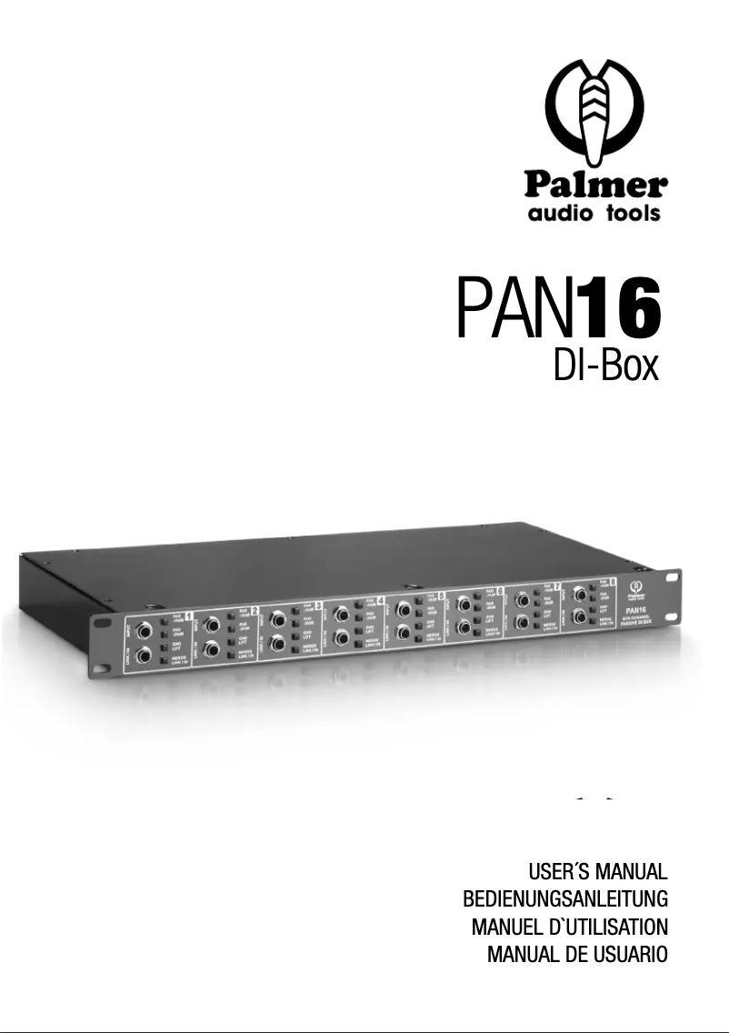 Page 1 of the manual User Manual Palmer PAN16