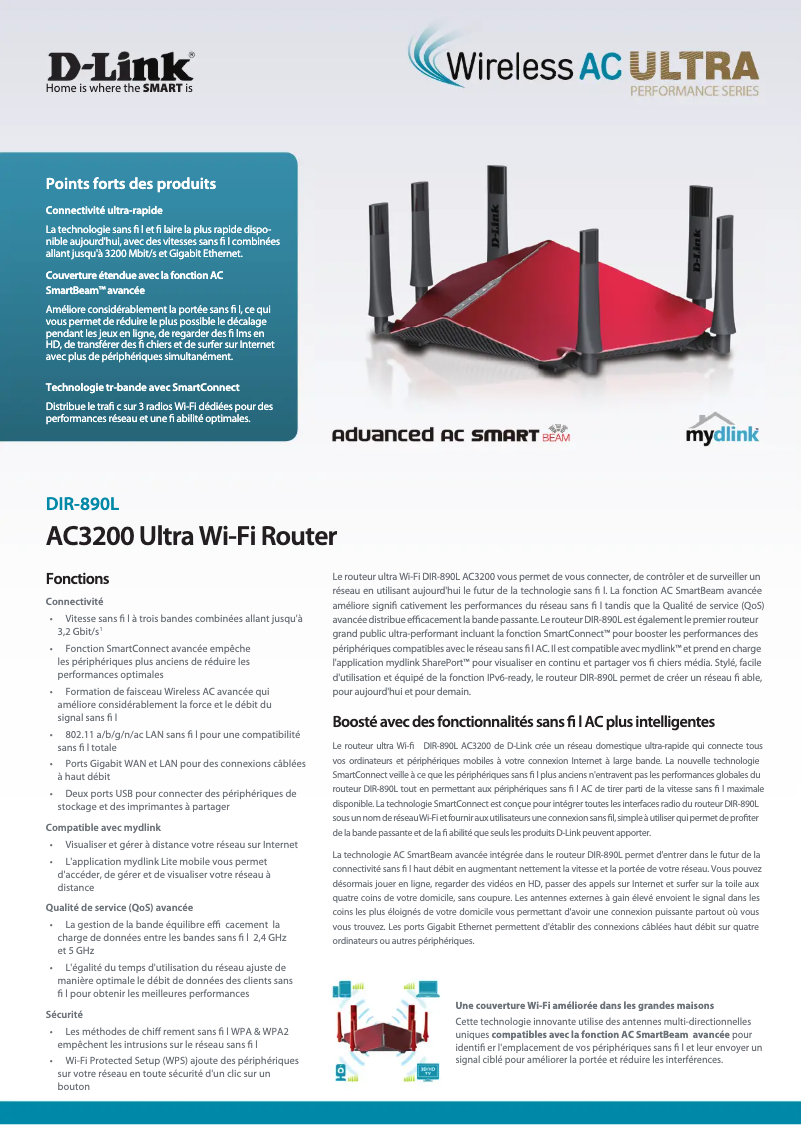 First page image of the manual for DIR-890L