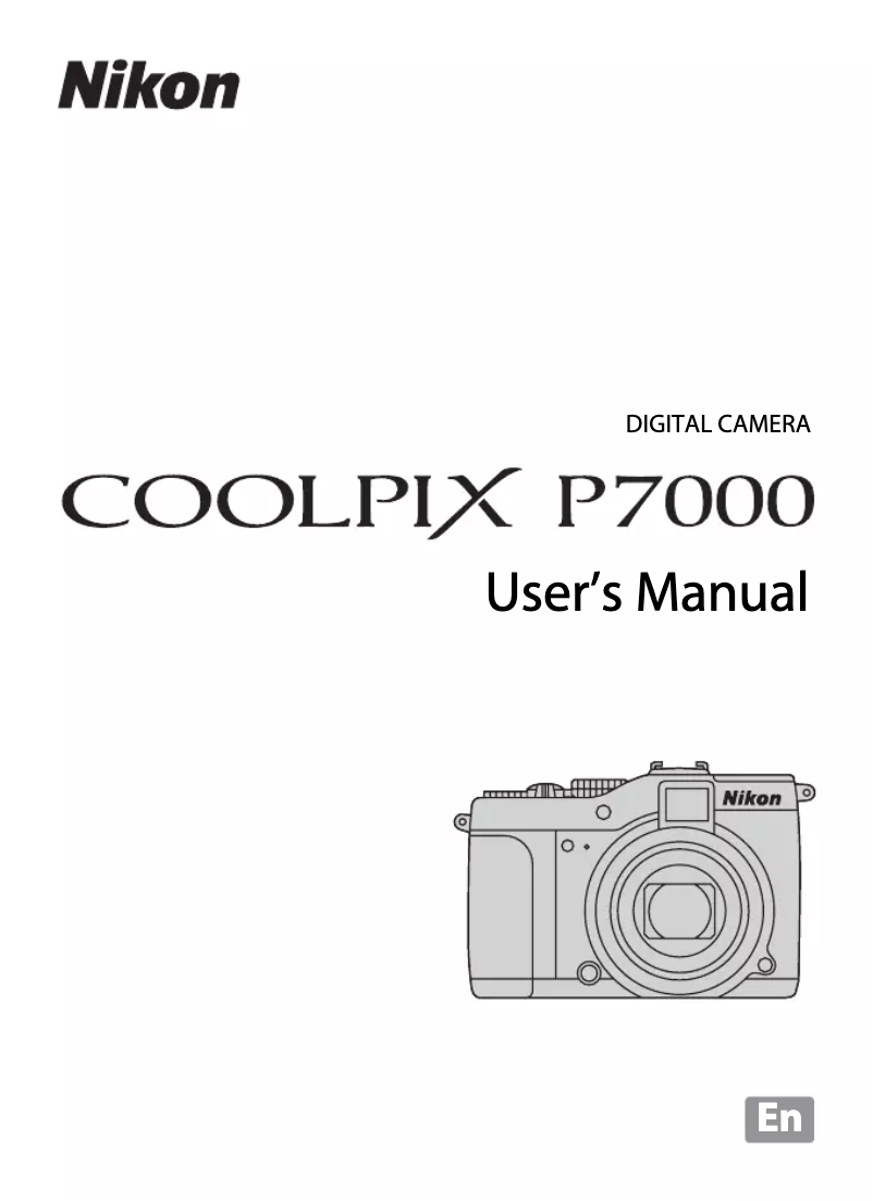 First page image of the manual for Coolpix P7000