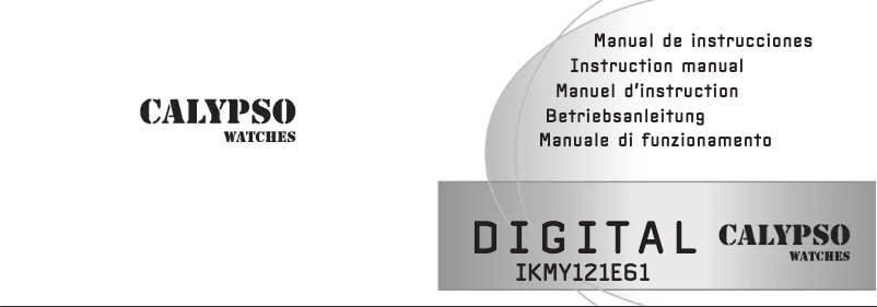 Page 1 of the manual User Manual Calypso K5605