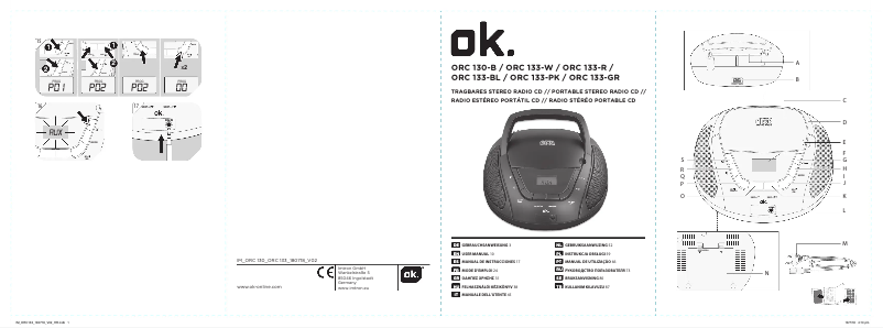 Page 1 of the manual User Manual OK ORC 133-PK
