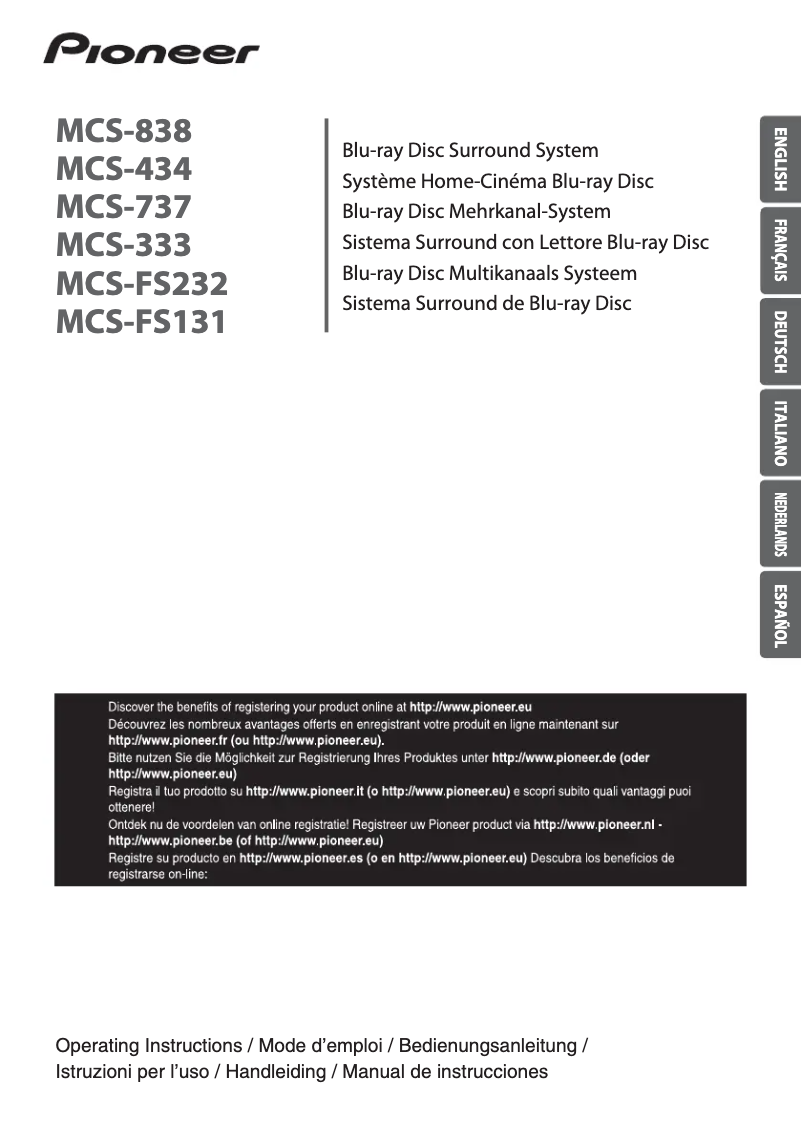 First page image of the manual for MCS-737
