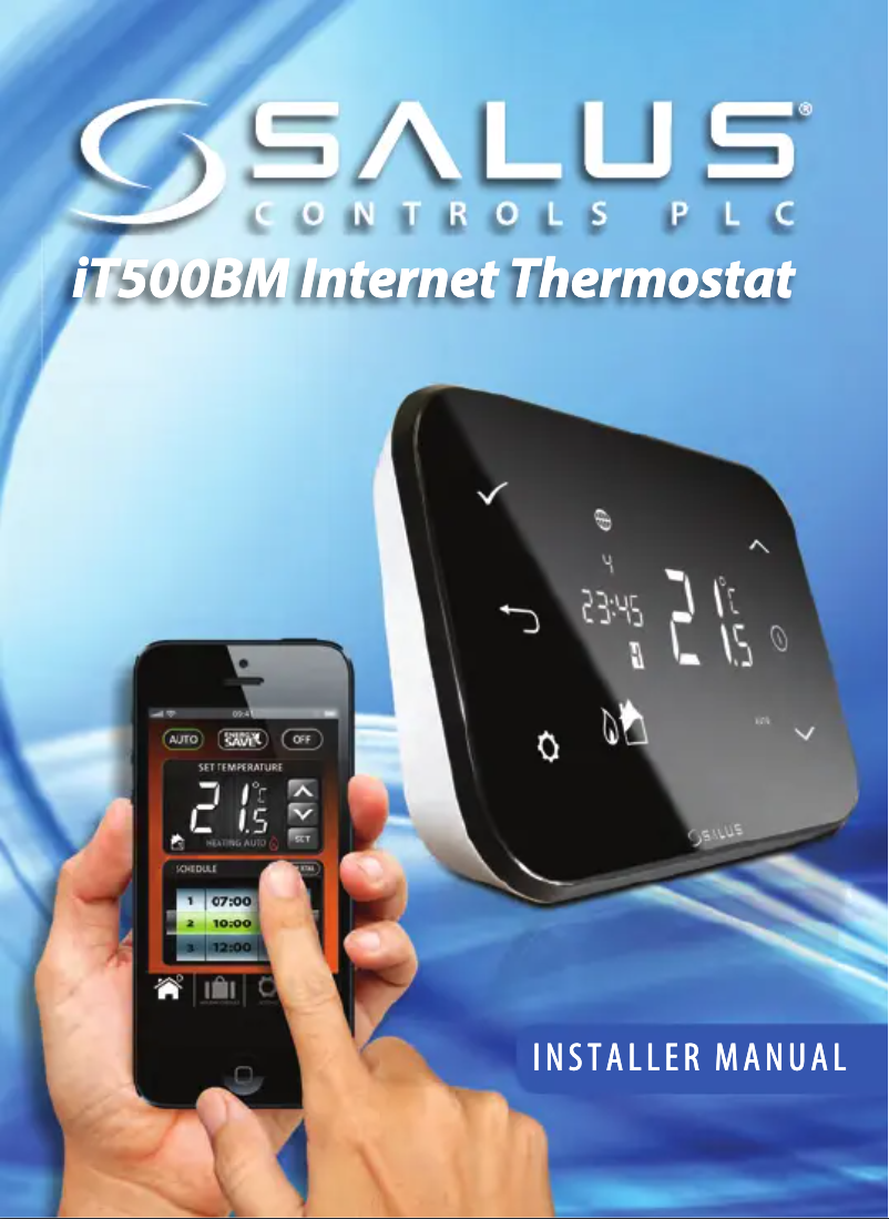 Page 1 of the manual User Manual Salus IT500BM