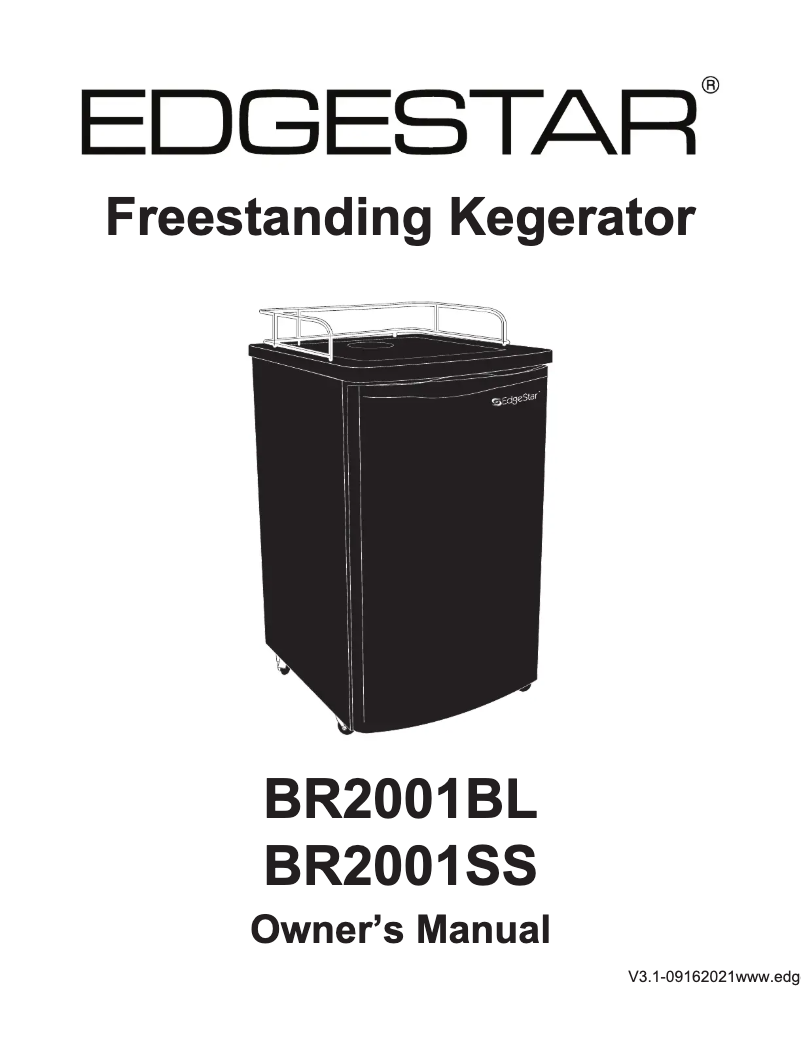 First page image of the manual for BR2001BL