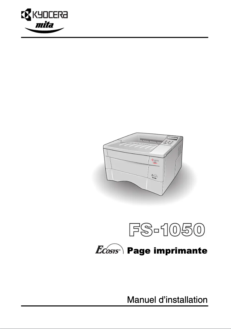 Page 1 of the manual User Manual Kyocera FS-1050