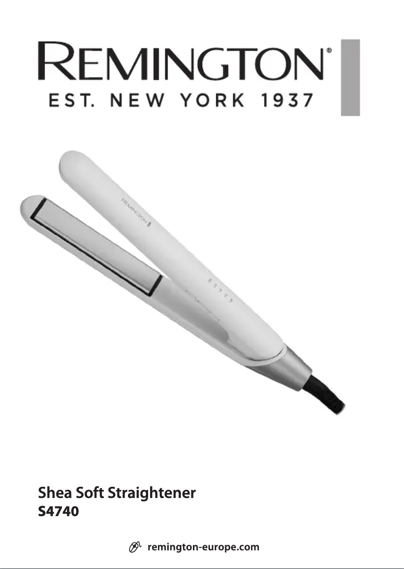 Page 1 of the manual User Manual Remington Shea Soft S4740