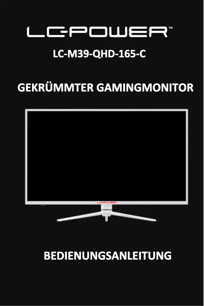 Page 1 of the manual User Manual LC-Power LC-M39-QHD-165-C