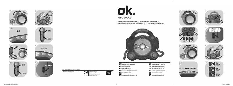 First page image of the manual for OPC 200CD