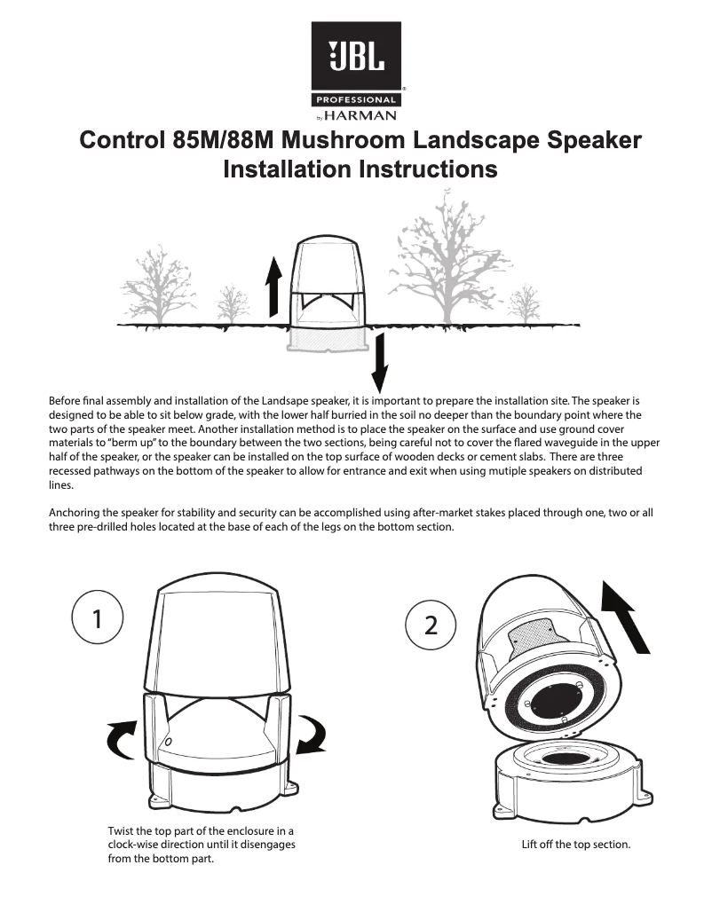 First page image of the manual for Control 85M