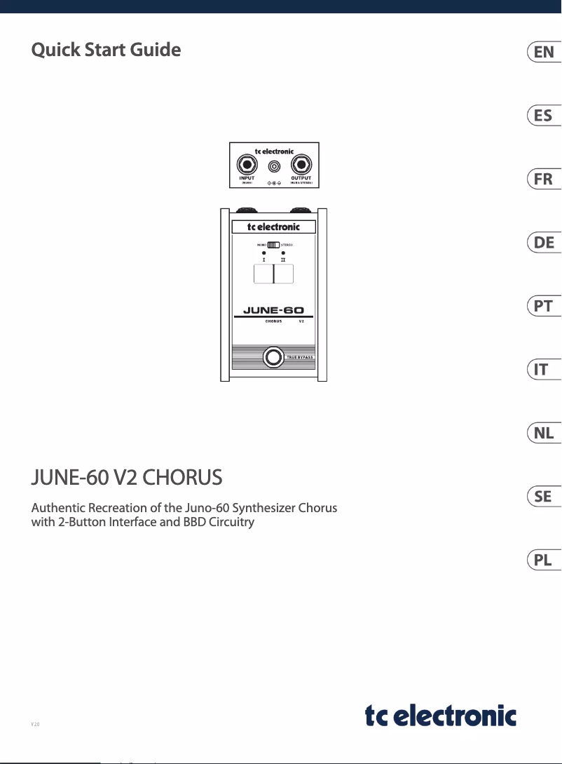 First page image of the manual for JUNE-60