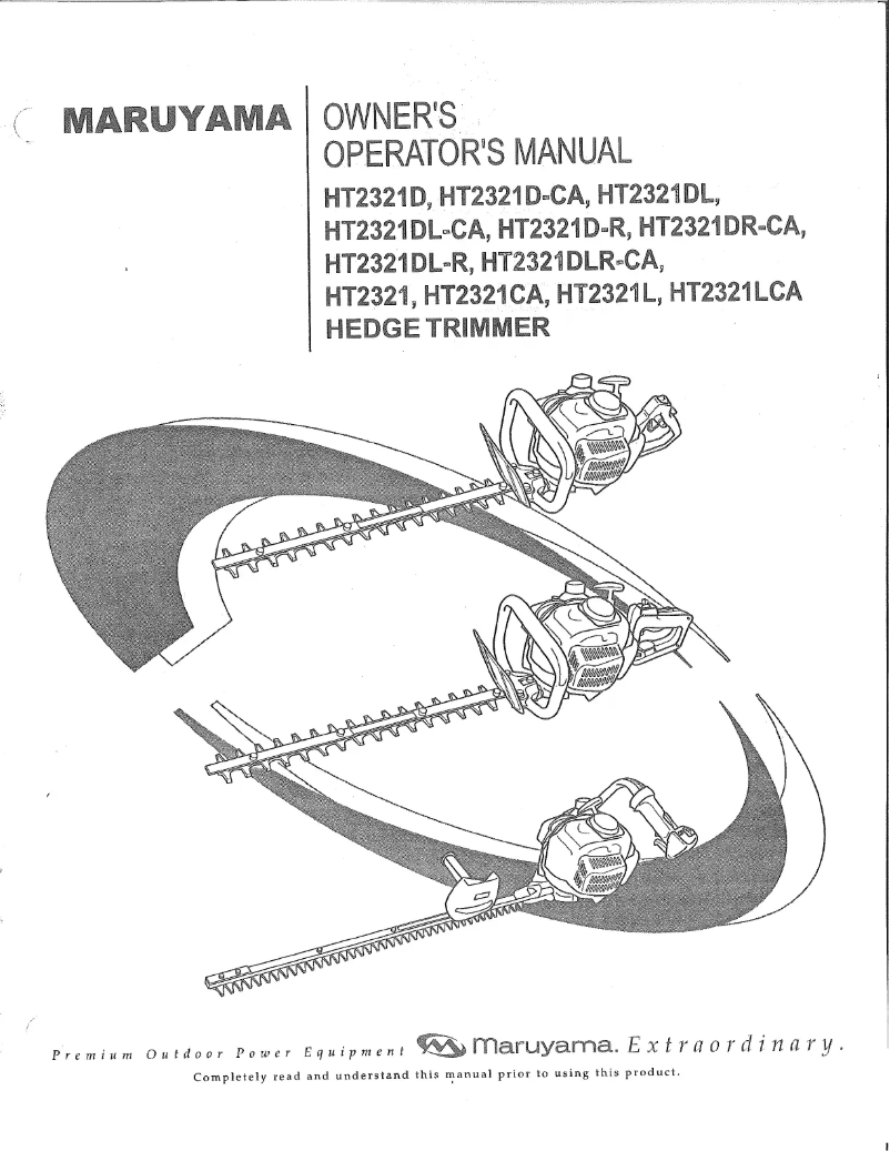 Page 1 of the manual User Manual Maruyama HT2321DLR