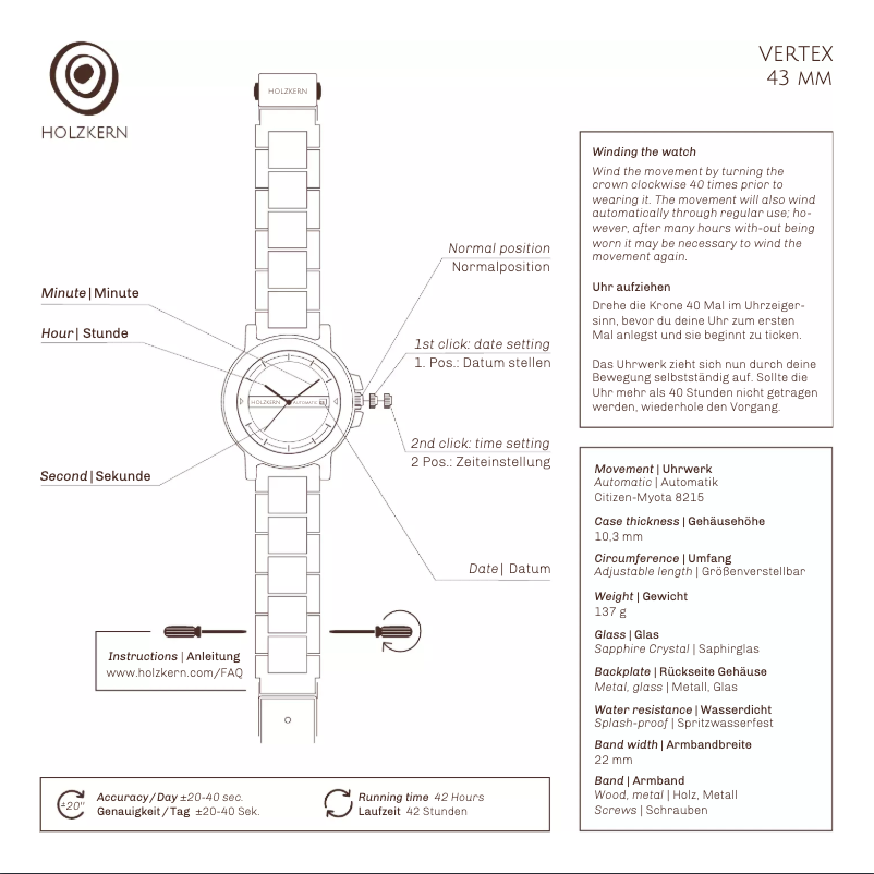 First page image of the manual for Glacier