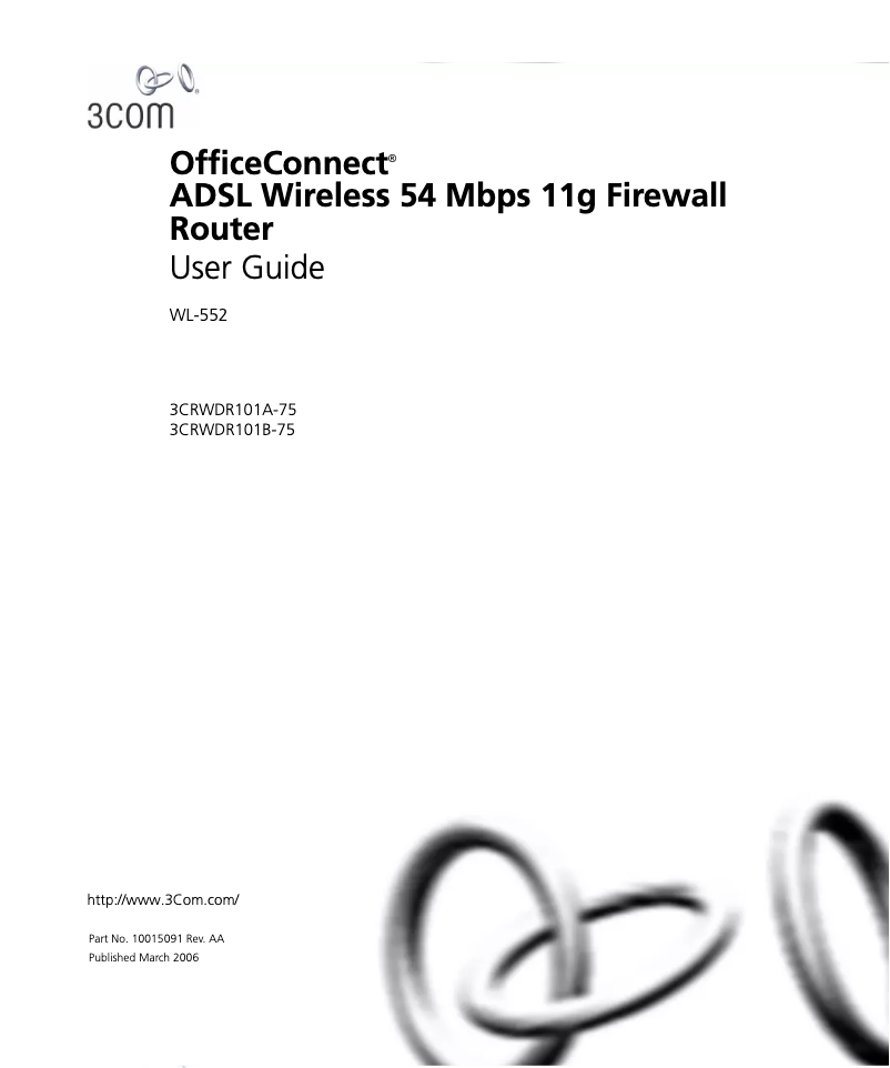 Page 1 of the manual User Manual 3Com WL-552 OfficeConnect