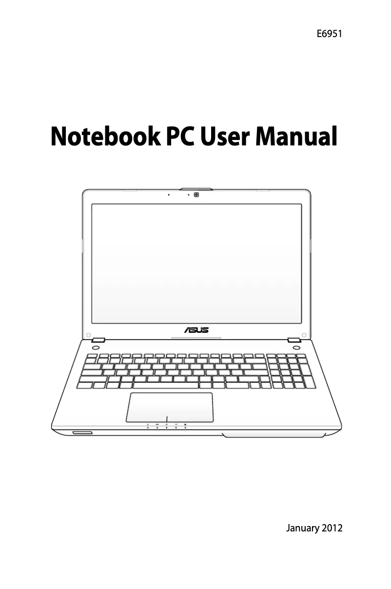 Page 1 of the manual User Manual Asus N56VJ-S4032H