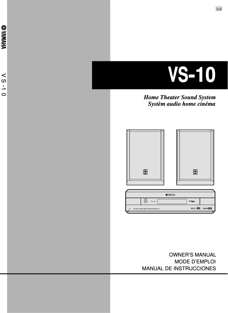 First page image of the manual for VS-10