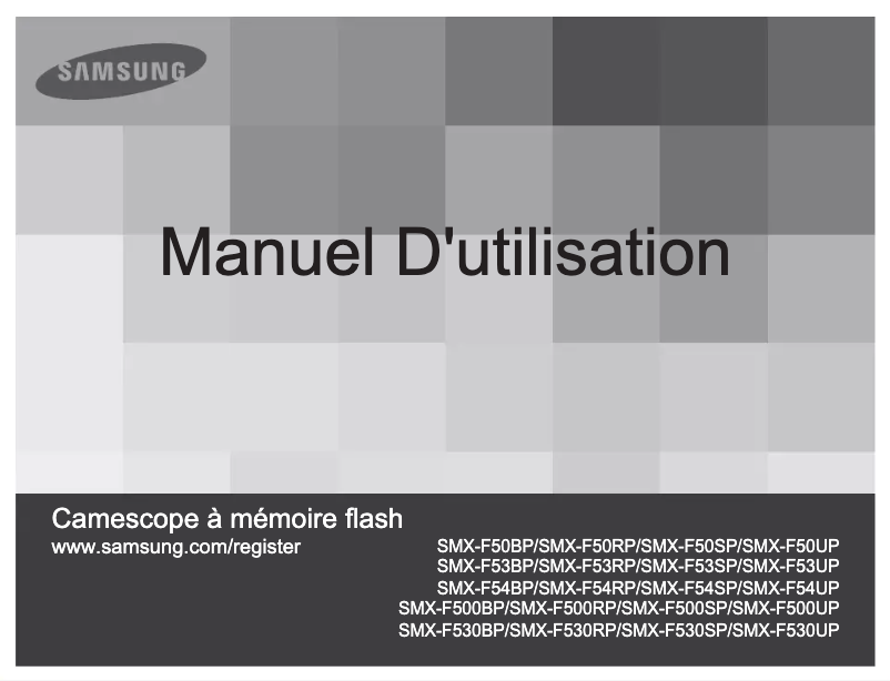 First page image of the manual for SMX-F53SP