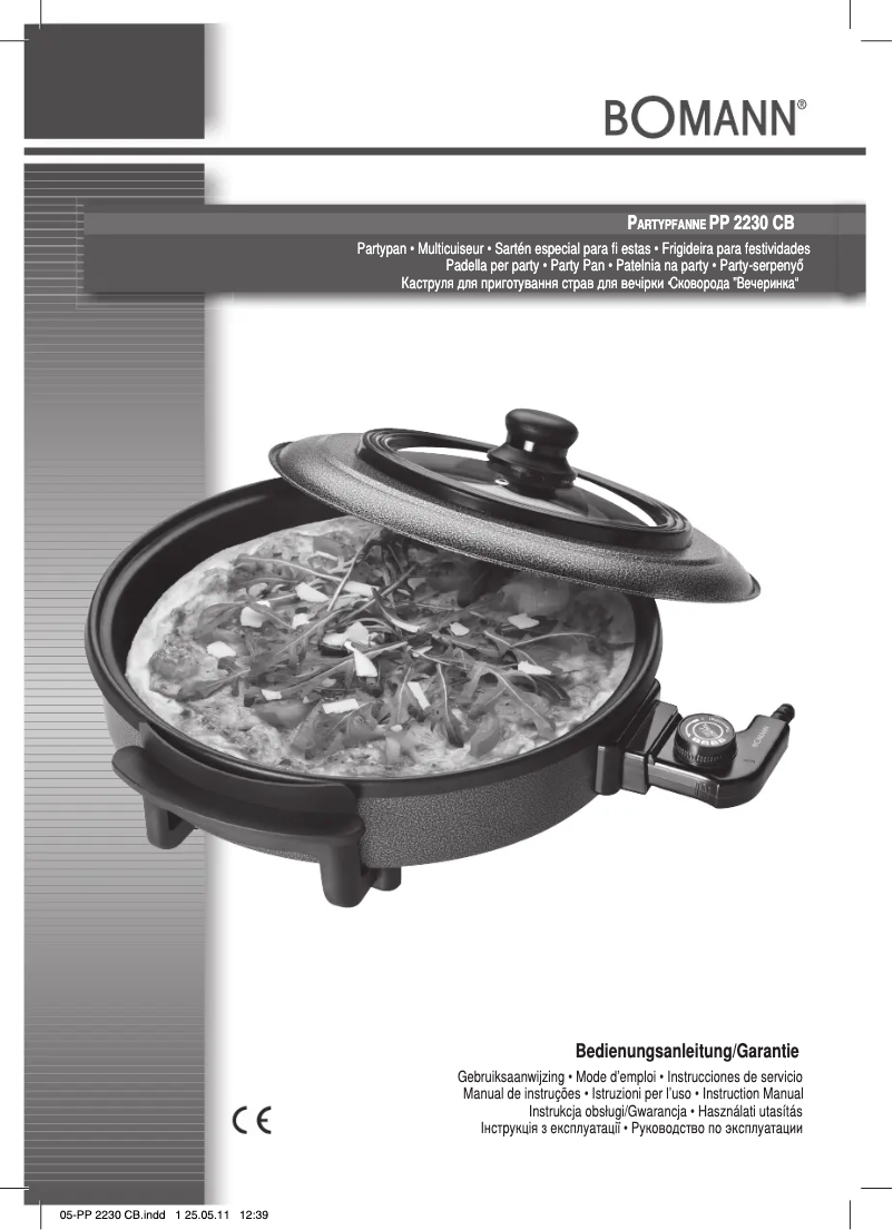 Page 1 of the manual User Manual Bomann PP 2230 CB