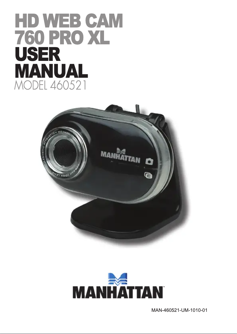 Page 1 of the manual User Manual Manhattan 760 Pro XL